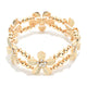 Golden Flower Stretch Bracelet