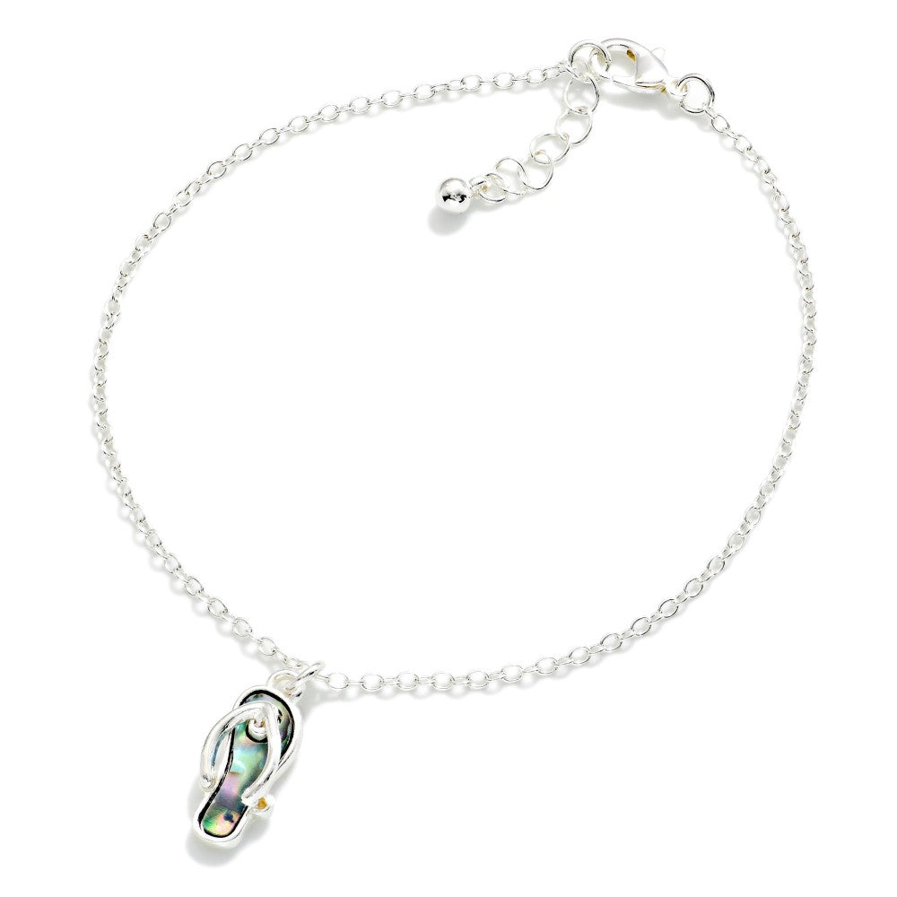 Abalone Flip Flop Anklet