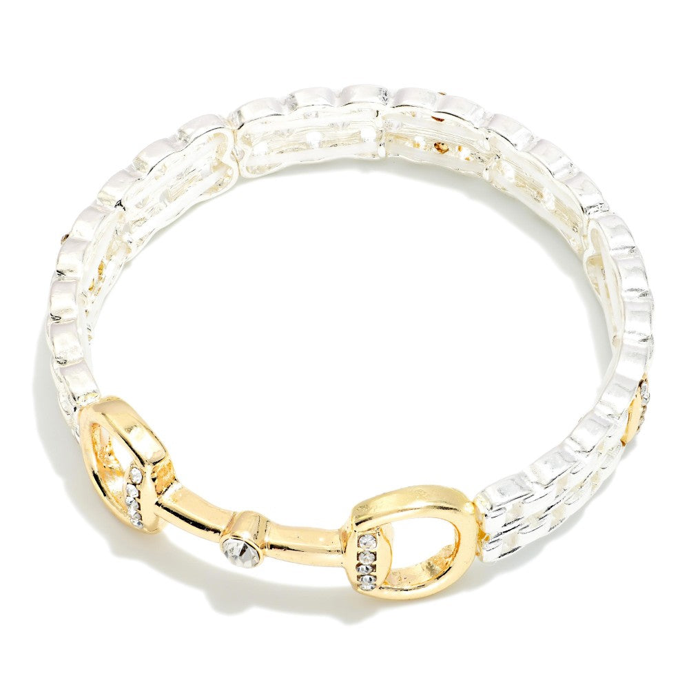 Horsebit Chain Stretch Bracelet