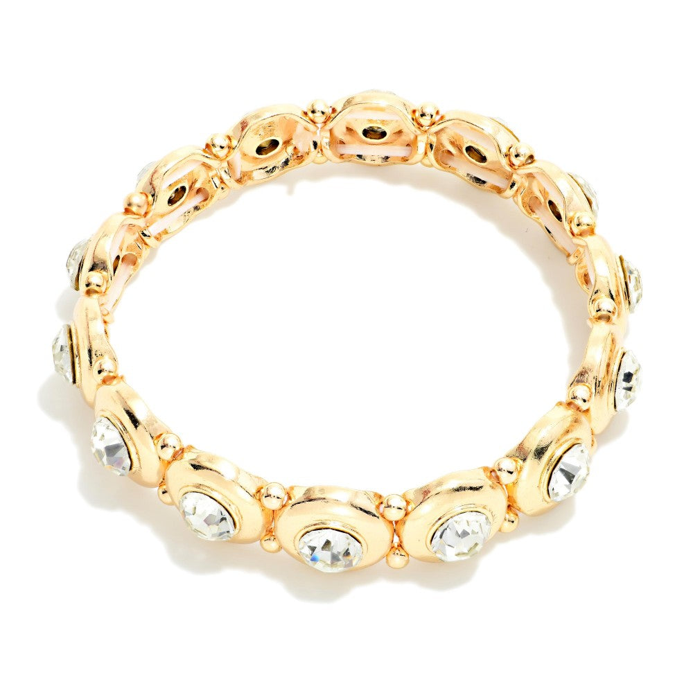 Rhinestone Stretch Bangle Bracelet