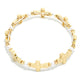 Hammered Cross Stretch Bracelet