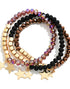 Star Charm Beaded Bracelet Set