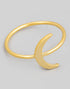 Gold Dipped Moon Ring
