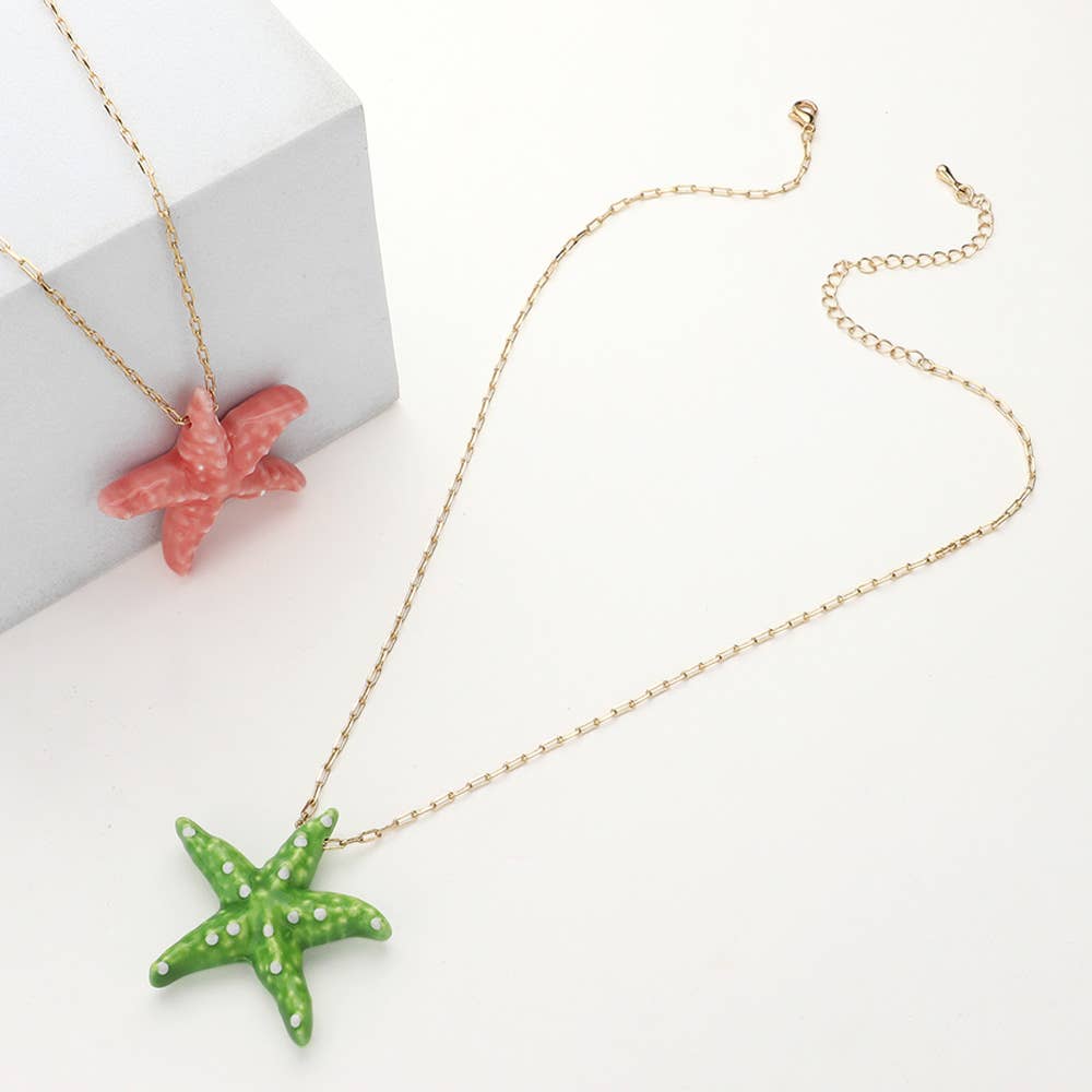 Colorful Starfish Necklace