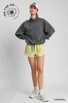 Butter Soft Neo Knit Top in Charcoal (REG)