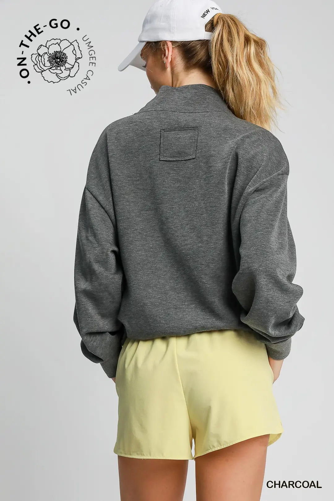 Butter Soft Neo Knit Top in Charcoal (REG)