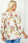 Pure Elegance Floral Top (PLUS)