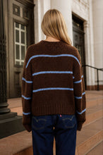 Brown & Blue Striped Cardigan (REG)