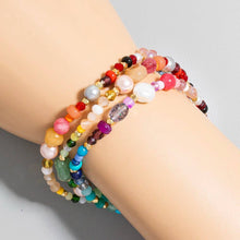 Assorted Pearl And Stone Bracelet Set