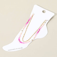 Dainty Bead Layer Anklet