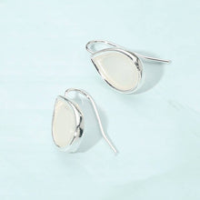 Sea Glass Teardrop Earrings