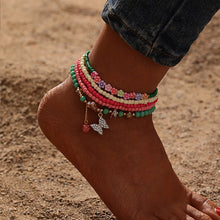Boho Butterfly Anklet Set