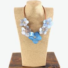 Acrylic Flower Statement Necklace