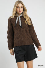 Classic Cable Sweater in Brown (REG)