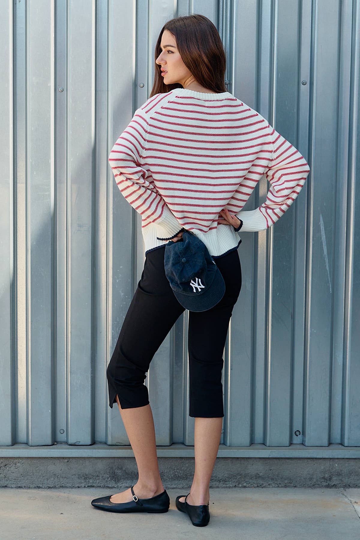 Red Striped Paris Sweater (REG)