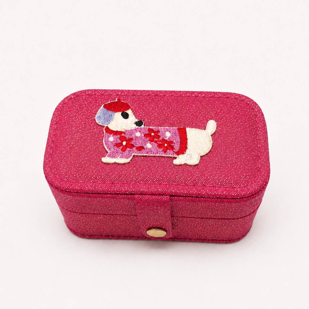 Doggy Dachshund Travel Jewelry Box