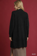 Button Down Long Cardigan in Black (REG)
