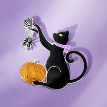 Halloween Cat Brooch