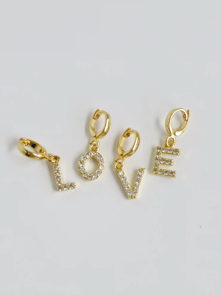 Diamond Initial Charms Curated