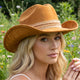 Suede Cowboy Hat w/ Frayed Band