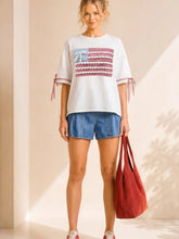 USA Lace and Bow Top (REG)