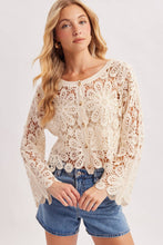 Floral Crochet Crop Cardigan (REG)