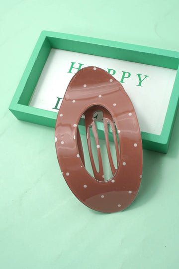 Dainty Dot Lay Flat Claw Clip
