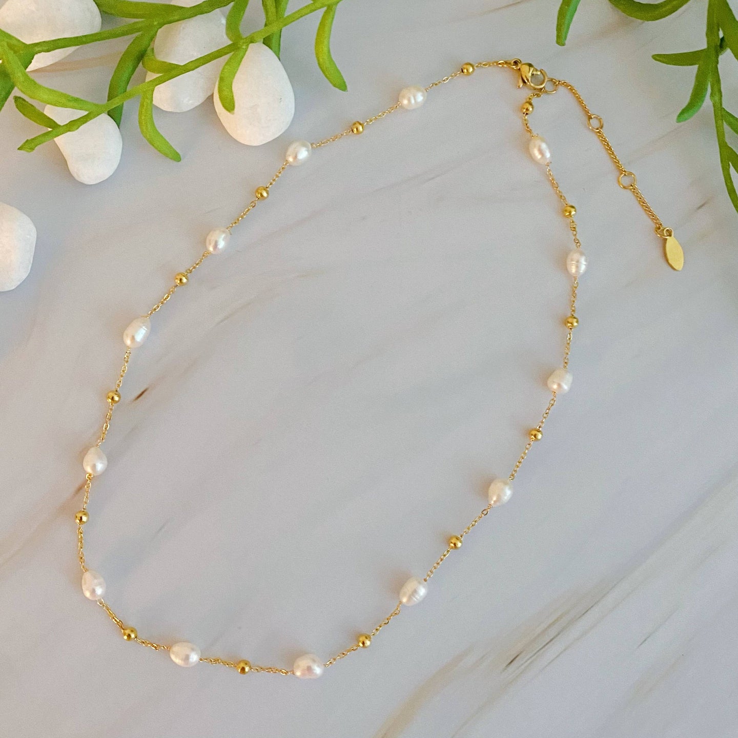 18K Genuine Pearl Necklace
