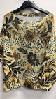 Leopard Floral Sweater (REG)