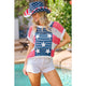 USA Star Patch Sweater Top (REG)
