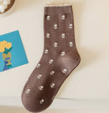 Floral Cotton Socks