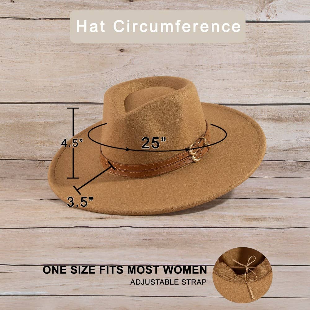 Double Belt Fashion Hat