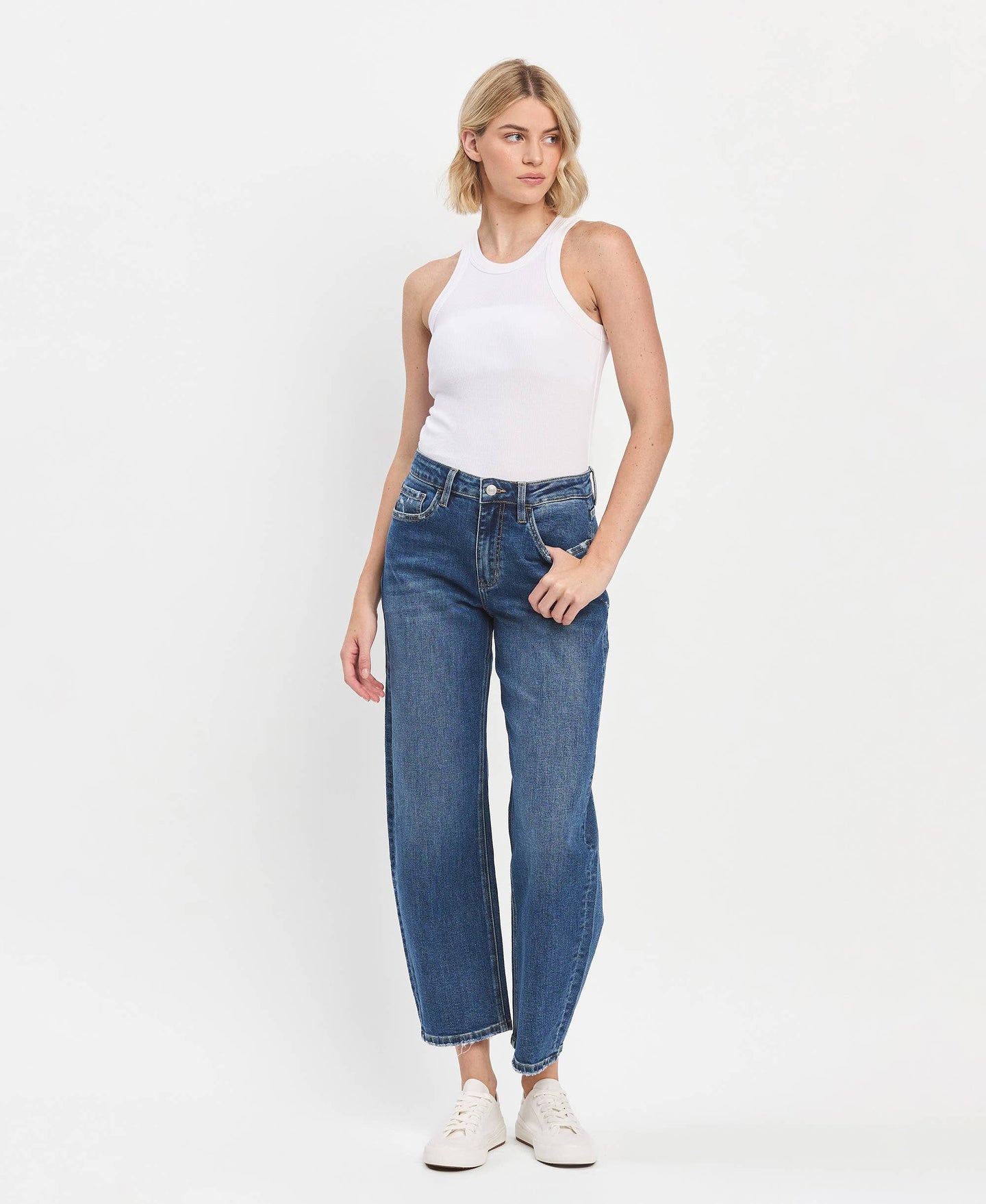 Lovervet  High Rise Barrel Jeans LV1440 (REG)