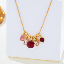 Crystal Cluster Charm Necklace