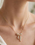Crystal Pave Bow Necklace