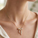 Crystal Pave Bow Necklace