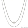 2 Layer Cross Necklace