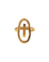 Oval Cross Ring