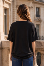 Vanessa Ribbed Top in Black (REG)