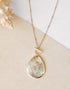 Minimal Shell Teardrop Necklace