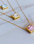 18K Sweet Square Necklace
