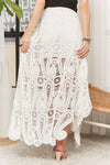 Crochet Lace High Low Skirt (REG)