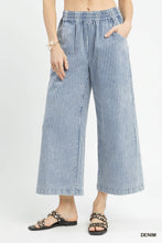 Stone Washed Striped Pants in Denim (REG)