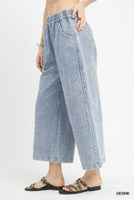 Stone Washed Striped Pants in Denim (REG)