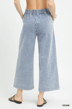 Stone Washed Striped Pants in Denim (REG)
