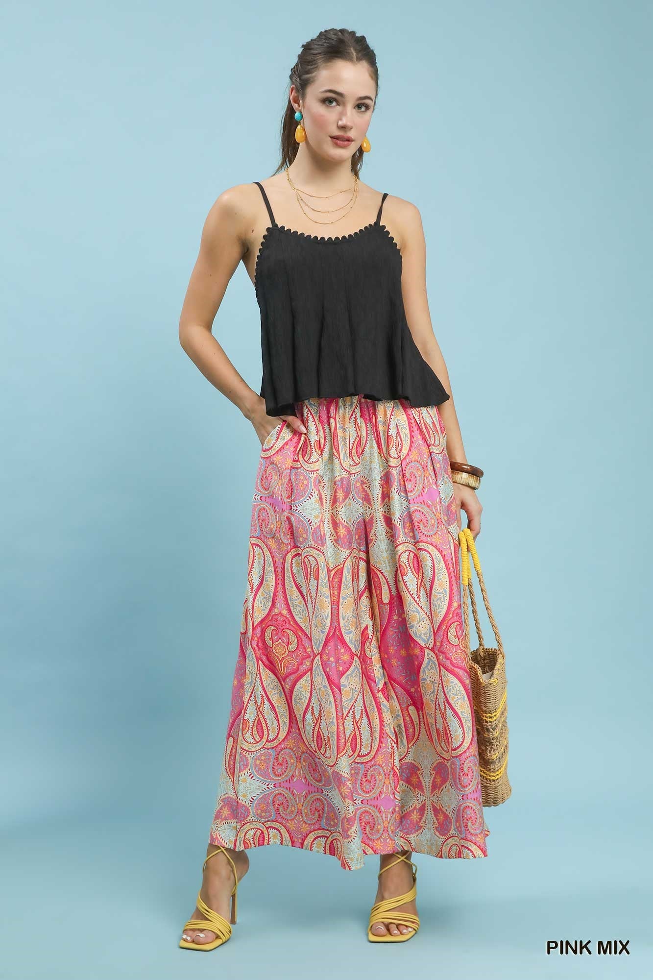 Groovy Print Pants in Pink (REG)
