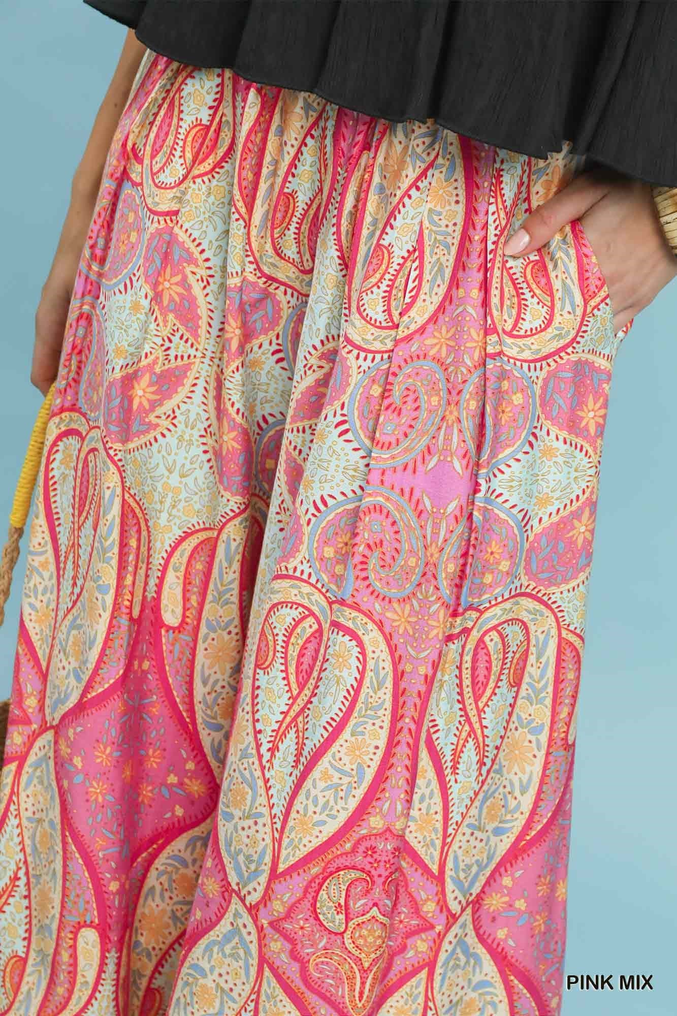 Groovy Print Pants in Pink (REG)