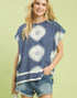 Abstract Design Top in Blue (REG)