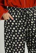 Drawstring Polka Dot Pants in Black (REG)
