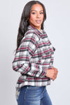 Cropped Boxy Plaid Shacket (REG)